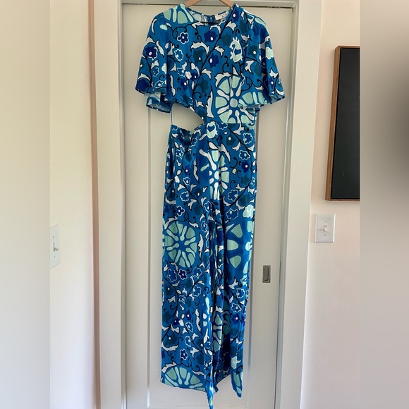 RHODE Women’s Jumpsuit Blue Zinnia Medium - Picture 2 of 9